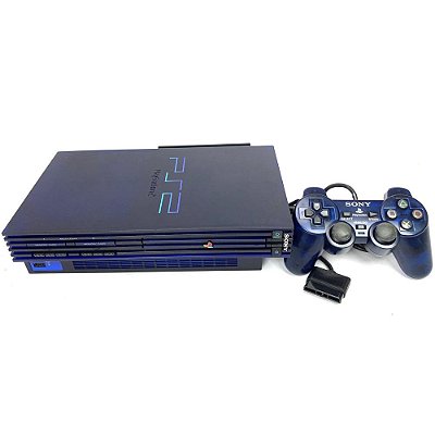 PlayStation 2, Midnight Blue, Com HDD Original, 1 Controle, Modelo SCPH 50000, PS2, (Usado)