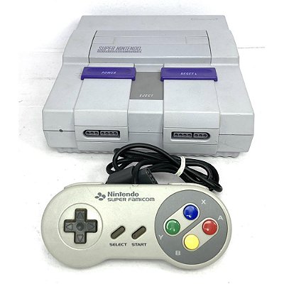 Console Super Nintendo, Com 1 Controle de Super Famicom Original, Nintendo (Usado)