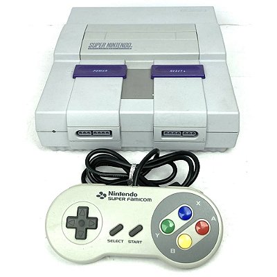 Console Super Nintendo, Com 1 Controle de Super Famicom Original, Nintendo (Usado)