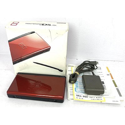 Nintendo DS Lite, Crimson Black, Vermelho, Na Caixa Seriado, Original Nintendo (Usado)