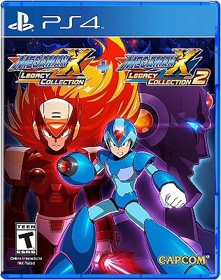 Mega Man X Legacy Collection 1 +2 - PS4 (Mídia Física) - Novo, Lacrado