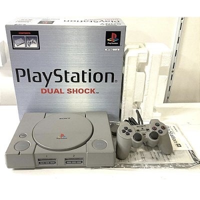 PlayStation 1, DualShock, Na Caixa Seriado, 1 Controle, Modelo SCPH-7000, PS1, (Usado)