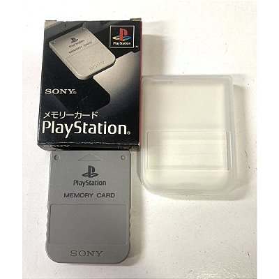 Memory Card Playstation 1, Na Caixa, Sony, Original (Usado)