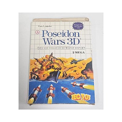 Poseidon Wars 3D  -  Master System Nacional- Original (Mídia Física) - Usado