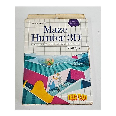 Maze Hunter 3d  -  Master System Nacional - Original (Mídia Física) - Usado