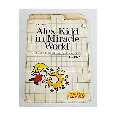 Alex Kidd in Miracle Word -  Master System Nacional - Original (Mídia Física) - Usado