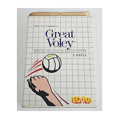 Great Voley -  Master System Nacional - Original (Mídia Física) - Usado