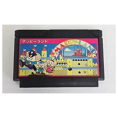 Mappy Land -   Famicom Nintendinho Nes Japonês  Original (Usado)