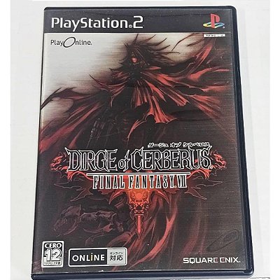Dirge of Cerberus: Final Fantasy VII , PS2 Japonês Original (Mídia Física) - Usado