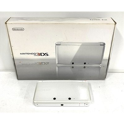 Nintendo 3DS, Ice White, Na Caixa Seriado,  Original Nintendo (Usado)