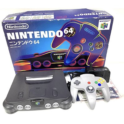 Console Nintendo 64, Na Caixa, Manual Seriado, 1 Controle, Original Nintendo (Usado)