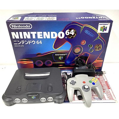 Console Nintendo 64, Na Caixa, Manual Seriado, 1 Controle, Original Nintendo (Usado)