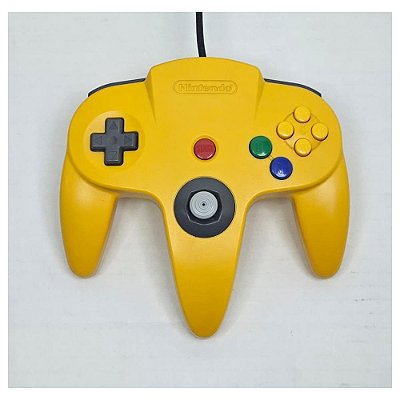 Controle Nintendo 64 Amarelo, Original Nintendo (Usado)