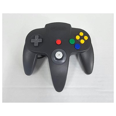 Controle Nintendo 64 Preto, Original Nintendo  (Usado)