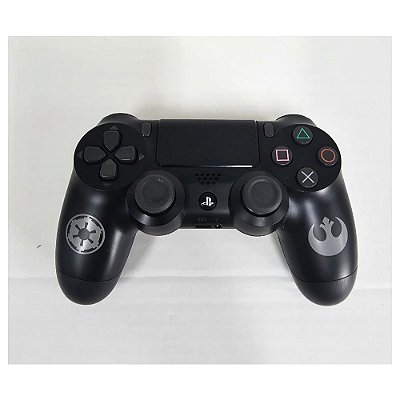 Controle PS4 - Dual Shock 4 -Ed Limitada Star Wars Battlefront 2 Preto - Original Sony - USADO