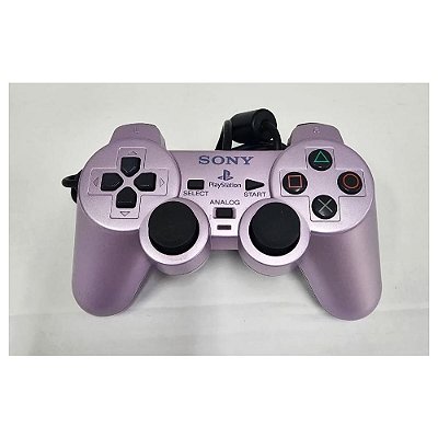 Controle Playstation Dualshock 2, Sakura,  PS2, Original Sony (Usado)