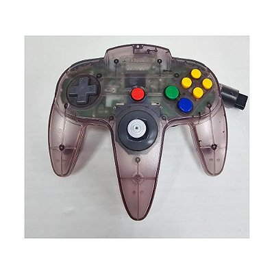 Controle Nintendo 64 Atômic purple , Analógico 100%, Original Nintendo (Usado)