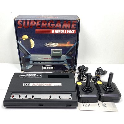 Console Super Game CCE, VG-2800, Na Caixa Seriado, 2 Controles, Original (Usado)