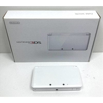 Nintendo 3DS, Pure White, Na Caixa Seriado, Original Nintendo (Usado)