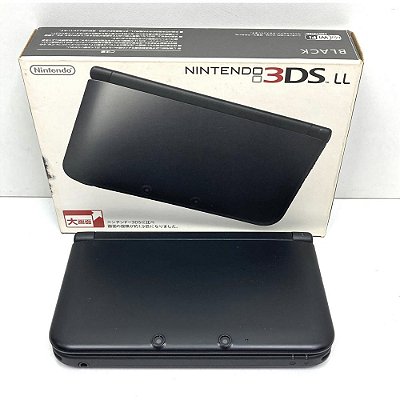 Nintendo 3DS XL (LL), Black, Preto, Na Caixa Seriado, Original Nintendo (Usado)