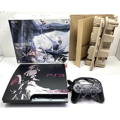 PlayStation 3 Slim, Final Fantasy XIII-2 Lightning Edition, Na Caixa Seriado, PS3, (Usado)