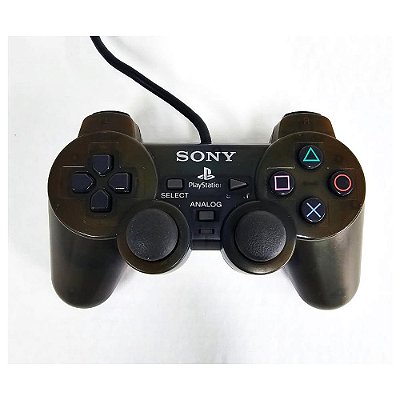Controle Playstation 2,Transparente, PS2, Original Sony (Usado)
