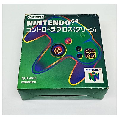 Controle Nintendo 64 Verde na Caixa  Original Nintendo (Usado)