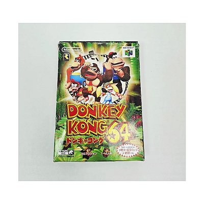 Donkey Kong 64, Nintendo 64 JP Original com caixa  (Usado)