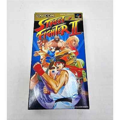 Street Fighter II , Super Famicom Japonês Original com caixa  (Usado)