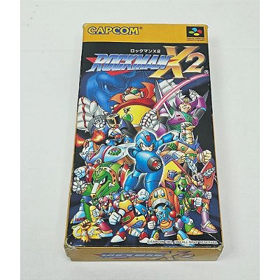 Rockman X2,  Super Famicom Japonês Original com caixa (Usado)