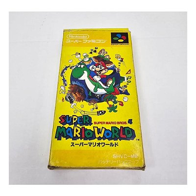 Super Mario World , Super Famicom Japonês Original com caixa  (Usado)