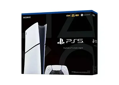 Playstation 5 Slim, Digital Edition, 1TB, Na Caixa Seriado, CFI-2014, Nacional, Seminovo