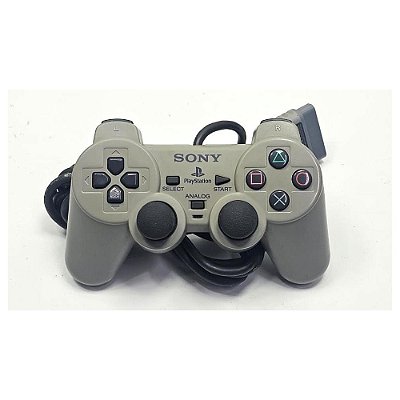 Controle Playstation Dualshock 1 Cinza -  Original Sony (Usado)