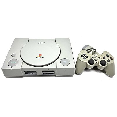 PlayStation 1, Controle Dualshock, Modelo SCPH-9000, PS1, (Usado)
