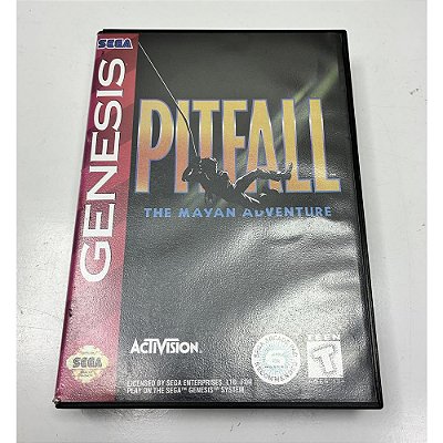 Pitfall The Mayan Adventure, Mega Drive Genesis,Sega, Original com Caixa (Usado)