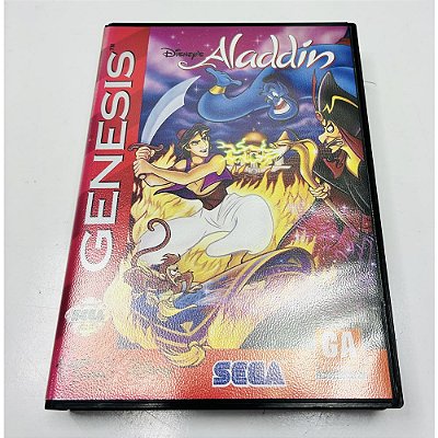 Aladdin, Mega Drive Genesis,Sega, Original com Caixa (Usado)