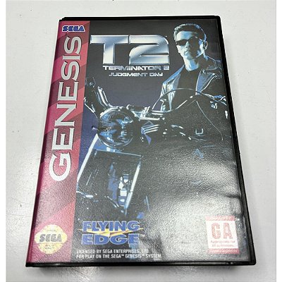 Terminator 2, Mega Drive Genesis,Sega, Original com Caixa (Usado)