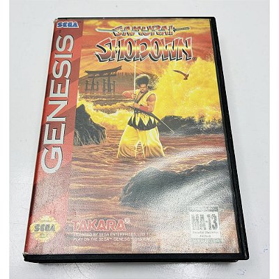 Samurai Shodown, Mega Drive Genesis,Sega, Original com Caixa (Usado)