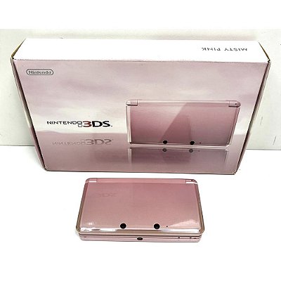 Nintendo 3DS, Misty Pink, Na Caixa Seriado, Original Nintendo (Usado)
