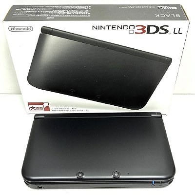 Nintendo 3DS XL (LL), Black, Preto, Na Caixa Seriado, Original Nintendo (Usado)