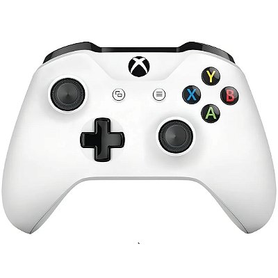 Controle Xbox One, Branco, Original, Microsoft, Seminovo