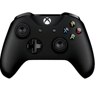 Controle Xbox One, Preto, Original, Microsoft, Seminovo