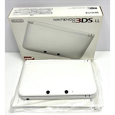 Nintendo 3DS XL (LL), White, Branco, Na Caixa Seriado, Original Nintendo (Usado)