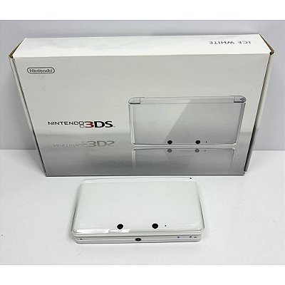Nintendo 3DS, Ice White, Na Caixa, Original Nintendo (Usado)