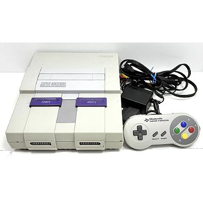 Console Super Nintendo, Com 1 Controle de Super Famicom Original, Nintendo (Usado)