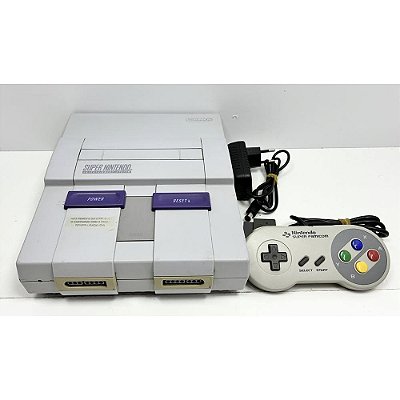 Console Super Nintendo, Com 1 Controle de Super Famicom Original, Nintendo (Usado)