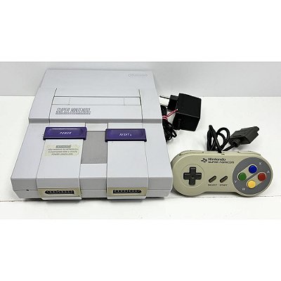 Console Super Nintendo, Com 1 Controle de Super Famicom Original, Nintendo (Usado)