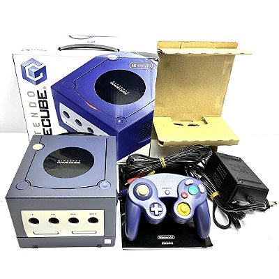 Gamecube Azul, Na Caixa, Com 1 Controle Original, Nintendo (Usado)