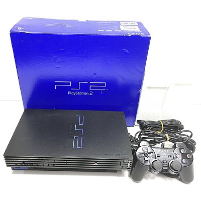 PlayStation 2, Na Caixa Seriado, 1 Controle, Modelo SCPH-30000, PS2 (Usado)