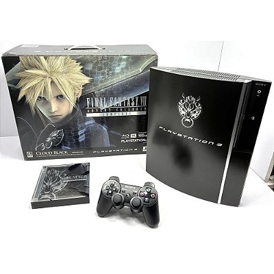 PlayStation 3 Fat, Edição Final Fantasy, Na Caixa Seriado, Modelo CECHQ 00, PS3, (Usado)